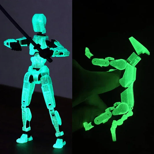 T13 Multi-Jointed Poseable Robot Action Figure – 3D Printed Mannequin
