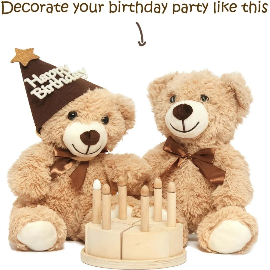 Teddy Bear Stuffed Animals Set of 5 – Soft Plush Toys 13.8in