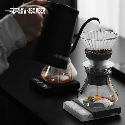 MHW-3BOMBER Digital Coffee Scale with Timer – Rechargeable Espresso Scale