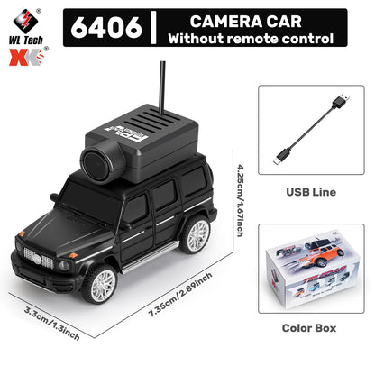 WLToys Mini RC Car with 720P FPV Camera WiFi App Control 1:64 Scale