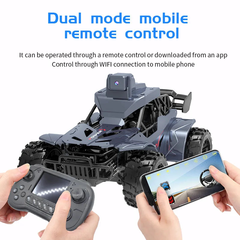 FPV RC Car with Camera & LCD Remote – 2.4G Off-Road Toy for Kids & Adults