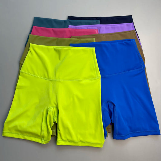Women High Waist Biker Shorts – Squat-Proof Yoga Cycling Fitness
