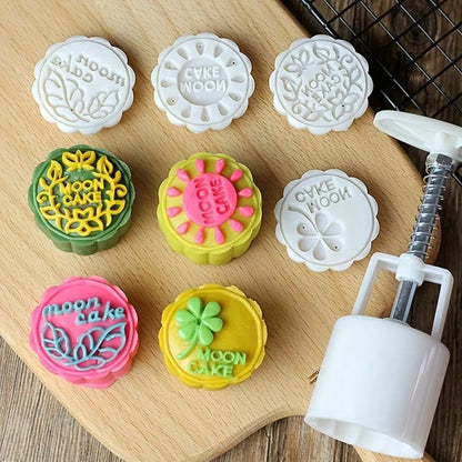 Mooncake Mold Hand Press – DIY Pastry & Mung Bean Cake Stamp