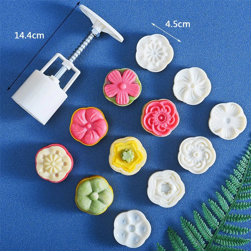 Mooncake Mold Hand Press – DIY Pastry & Mung Bean Cake Stamp
