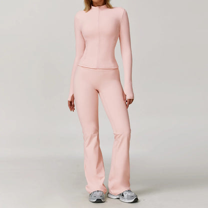 Women's Yoga Set 2-3 Piece Workout Tracksuit with Sports Bra