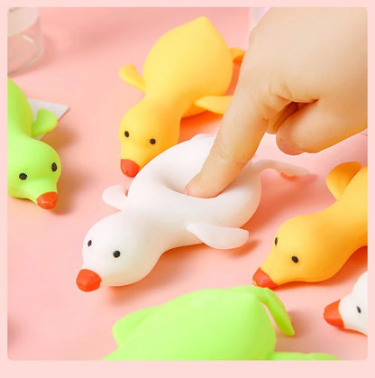 Squeeze Duck Stress Relief Toy – Kawaii Squishy Animal