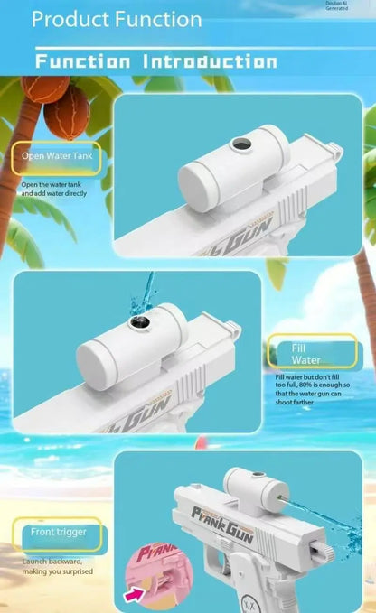 Water Squirt Gun Toy – 2-Way Press Spray Prank Pistol