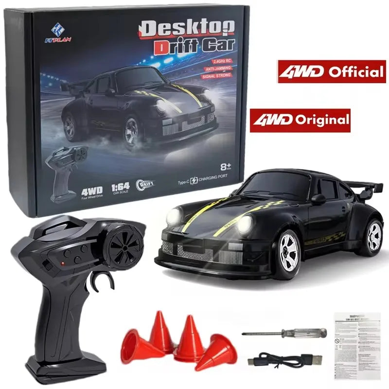 4WD RC Drift Car Lightning Racing 1:43 & 1:64 Scale with LED Lights