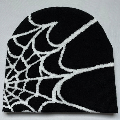 Y2K Spider Web Knit Beanie – Unisex Outdoor Sports Hat