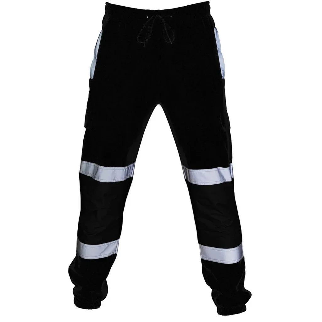 Men's Reflective Safety Cargo Sweat Pants – Hi-Vis Workwear Joggers