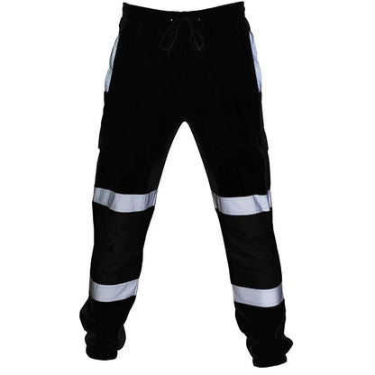 Men's Reflective Safety Cargo Sweat Pants – Hi-Vis Workwear Joggers