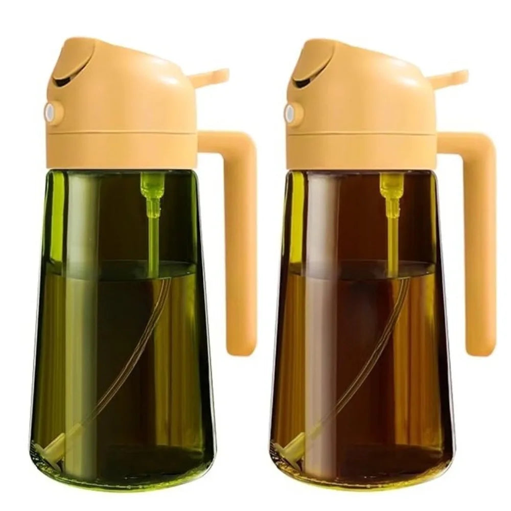 Oil Dispenser Bottle 470ml - Dark Glass Gravity Sensor Lid