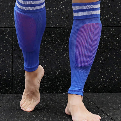 Soccer Leg Sleeves Knee Protection Shin Guard Socks – 1 Pair