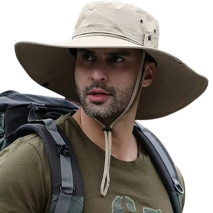 UV Protection Wide Brim Sun Hat for Men