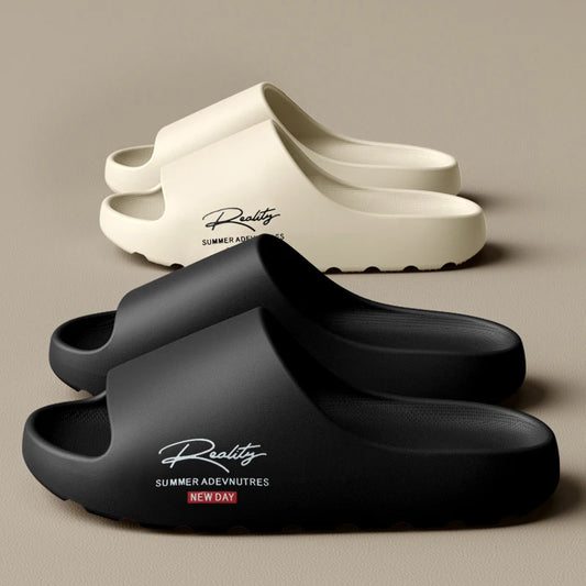 Soft Thick Sole Slide Slippers – Unisex Non-Slip Summer Beach Sandals