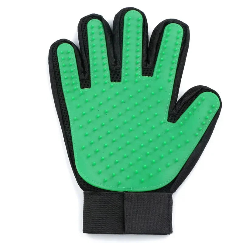 Pet Grooming Glove – Silicone Deshedding Brush for Cats & Dogs