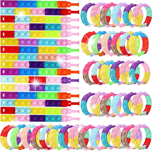 Pop Bubble Fidget Bracelet Bulk Pack – Sensory Stress Relief Toy