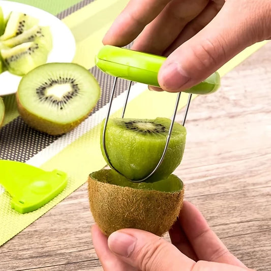 Kiwi Cutter Peeler & Slicer – Stainless Steel Kitchen Gadget