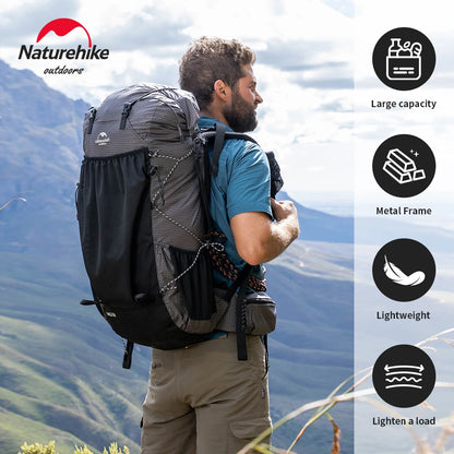 Naturehike 60L Camping Backpack – Waterproof Ultralight Hiking Bag