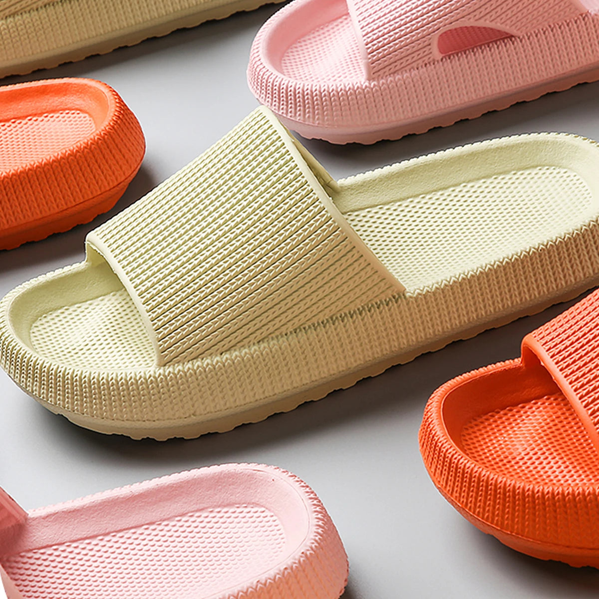Men's EVA Slide Slippers – Soft Non-Slip Home & Summer Shoes