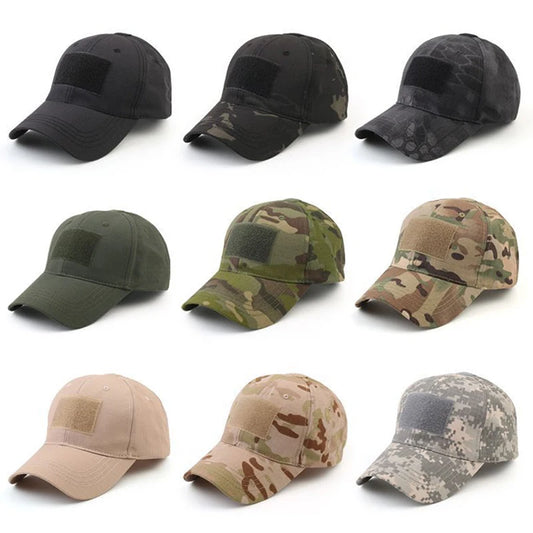 Tactical Camouflage Baseball Cap – Adjustable Outdoor Hat