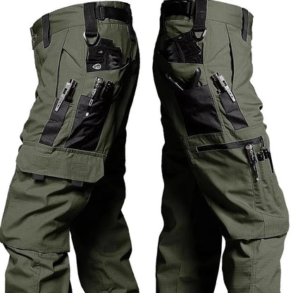 Men's Tactical Cargo Pants – Waterproof Multi-Pocket Combat Trousers