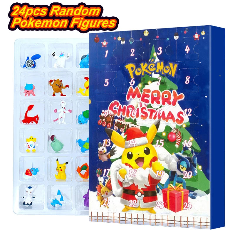 Pokemon Mini Figures Advent Calendar Gift Box – Pikachu & Friends Christmas Toy Set