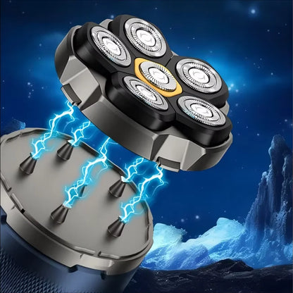 6D Electric Head Shaver for Bald Men – Rechargeable Waterproof Razor