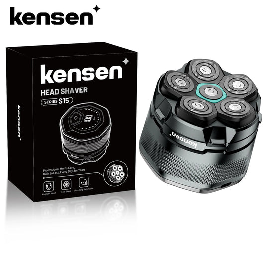 Kensen S15 Electric Head Shaver for Bald Men – 6D Magnetic Razor
