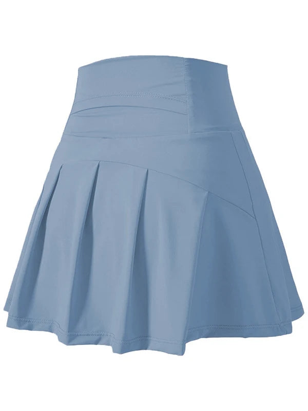 Ice Silk Skort for Women – High Waist Quick-Dry Athletic Skirt