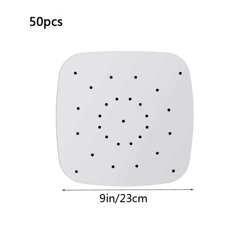 Air Fryer Parchment Paper Liners – Non-Stick Disposable Steamer Sheets