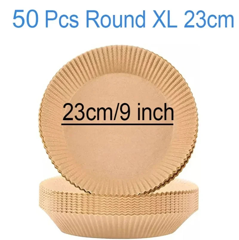 Air Fryer Parchment Paper Liners – Round & Square Disposable Baking Sheets