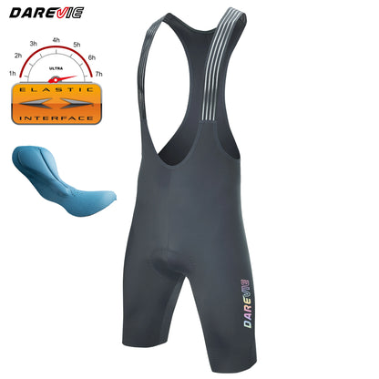 Cycling Bib Shorts Men - Darevie DVP105 Italy Elastic Interface Pad