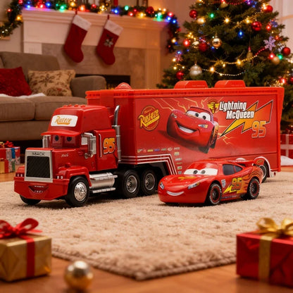 Pixar Cars Lightning McQueen and Uncle Mike Truck Set