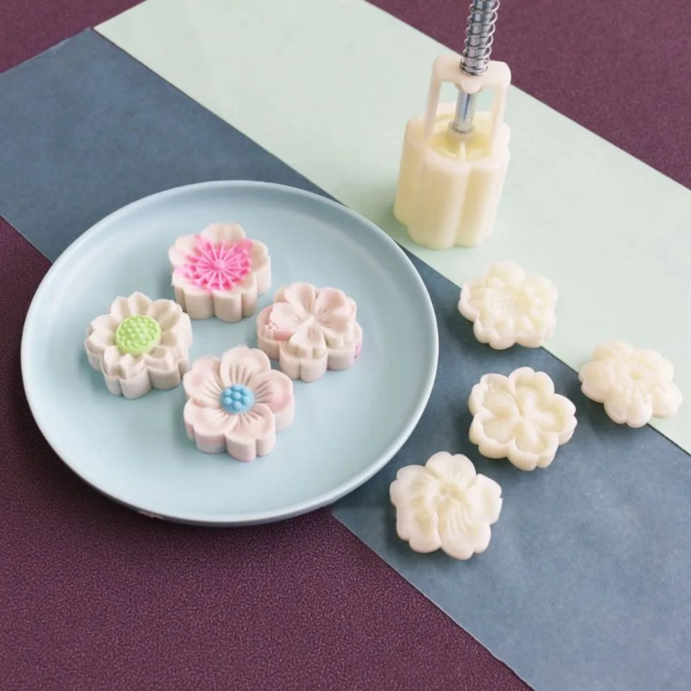 Mooncake Mold Hand Press – DIY Pastry & Mung Bean Cake Stamp
