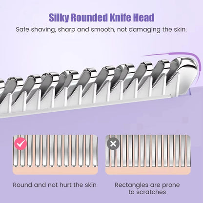 2-in-1 Electric Hair Remover for Women – Painless Rechargeable Trimmer