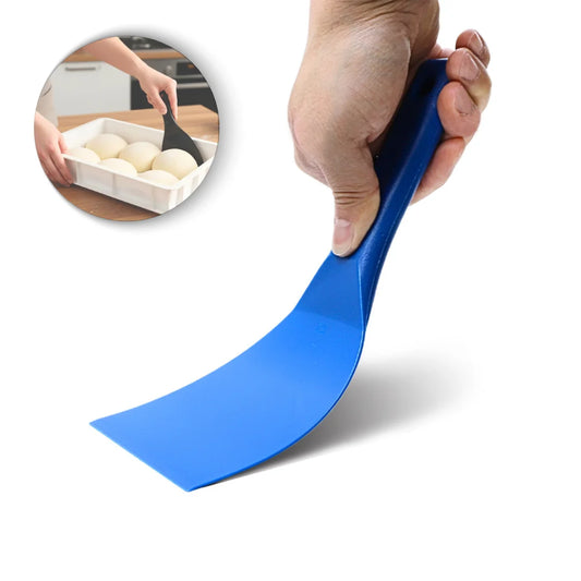 Pizza Dough Scraper & Spatula – Flexible Cutter with Hanging Bracket