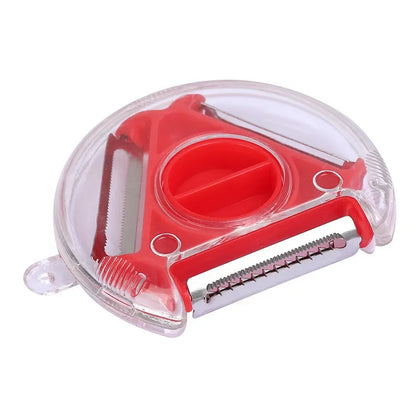 3-in-1 Magic Peeler Set – Rotary Slicer, Shredder & Julienne Peeler