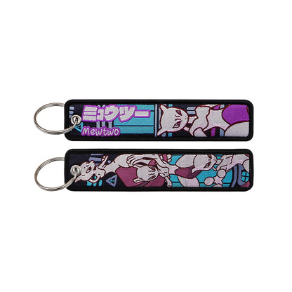 Anime Elf Monster Embroidery Keychain – Bag & Backpack Charm