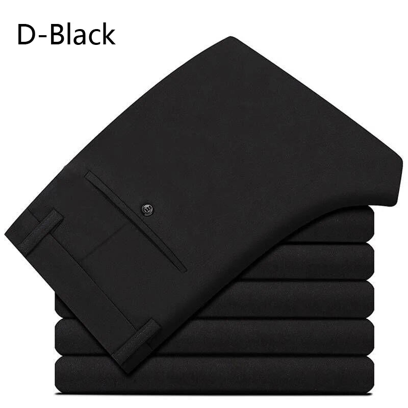 Men's Business Casual Straight-Leg Dress Pants