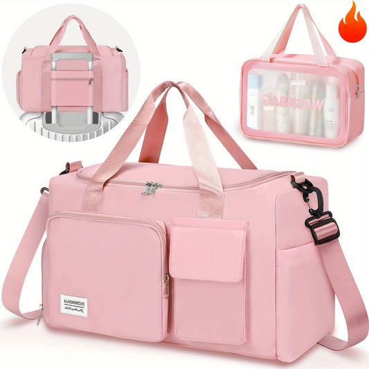 Gym Duffel Bag – Waterproof Weekender with Dry Wet Separation & Toiletry Bag