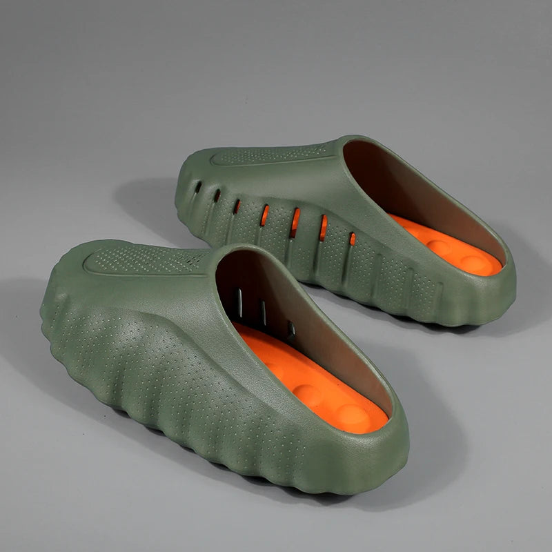 Men's Thick Sole EVA Slide Slippers – Non-Slip Outdoor Sandals