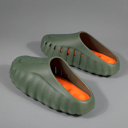 Men's Thick Sole EVA Slide Slippers – Non-Slip Outdoor Sandals