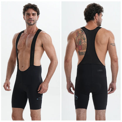 Men's Cycling Bib Shorts – 7+ Hour Gel Padded Pro Team Riding Tights