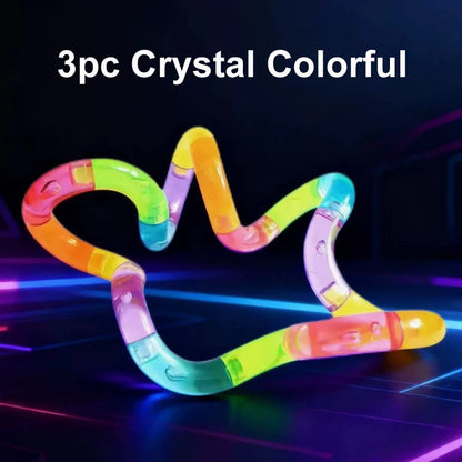 Crystal Twist Fidget Toy – Deformable Rope Stress Relief (1/3/5 Pack)