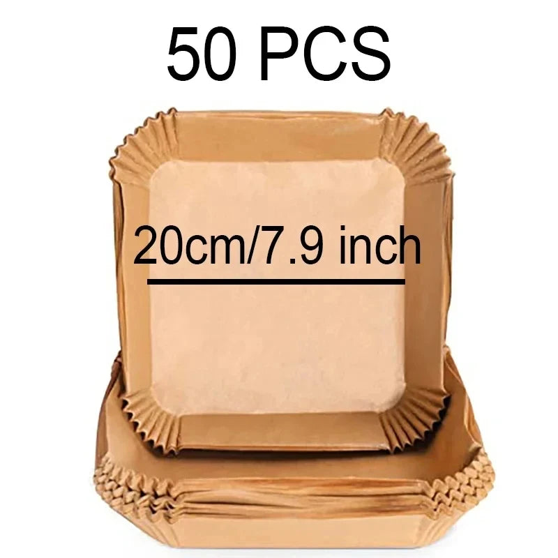 Air Fryer Parchment Paper Liners – Round & Square Disposable Baking Sheets