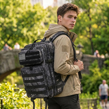 45L Tactical Backpack – MOLLE Large Capacity Travel Bag