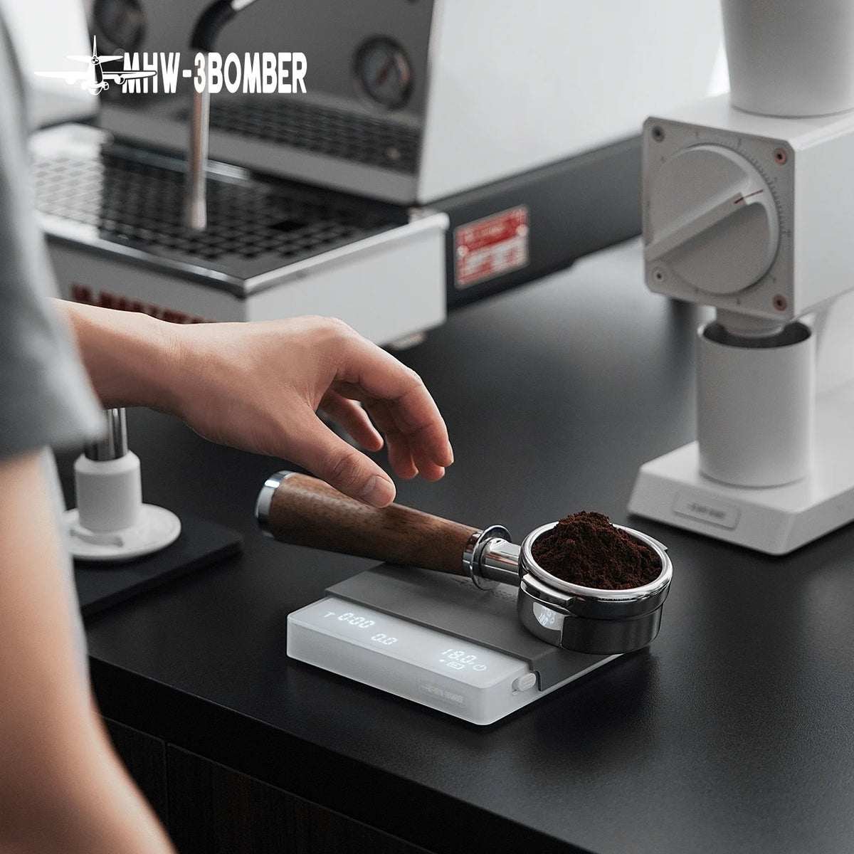MHW-3BOMBER Digital Coffee Scale with Timer – Rechargeable Espresso Scale