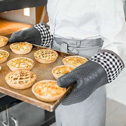 Silicone Oven Mitt – Heat Resistant Non-Slip Kitchen Glove