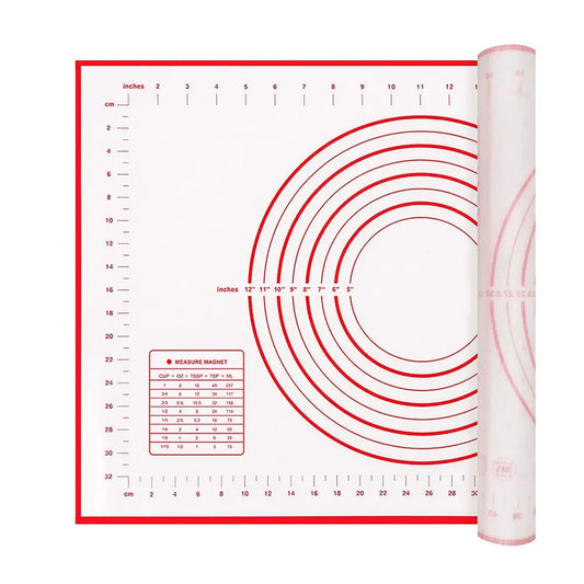Silicone Pastry Mat – Non-Stick Baking Mat with Measurements